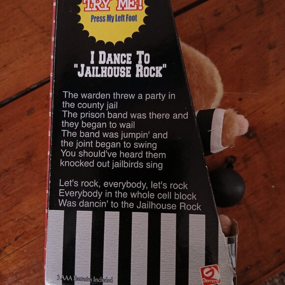 Vintage Gemmy Dancing Hamster Toy- Sings Jailhouse Rock by Elvis Presley - Picture 4 of 5